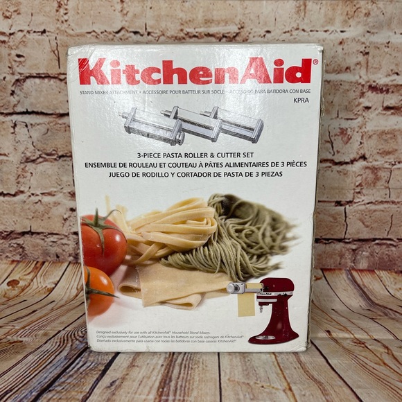 KitchenAid Silver Pasta Roller & Cutter Set - Picture 4 of 7